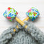Blue Floral Hexagon Stitch Stoppers (SMALL)