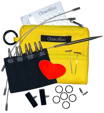 ChiaoGoo - 3" TWIST Shortie Set Large - US 9-11 (5.5mm-8mm)