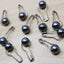 Gray Sphere Stitch Markers, Crochet and Knit Tools