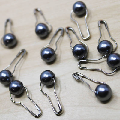 Gray Sphere Stitch Markers, Crochet and Knit Tools
