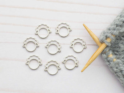 Silver Sheep Closed Ring | Stitch Markers