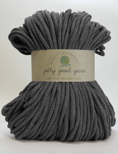 5mm Copplestone Grey recycled cotton macrame cord (100m)