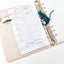 Teal Heart Project Journal Planner for Knitters & Crocheters