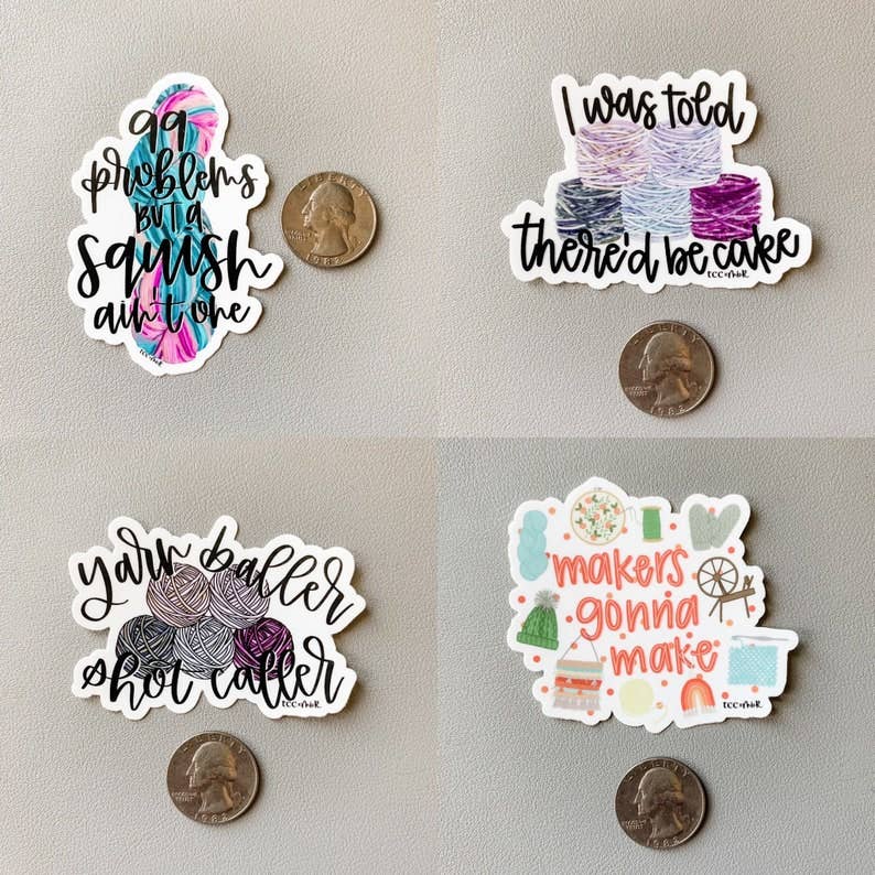 Yarn Baller yarnie vinyl sticker