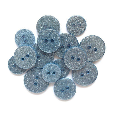 Blue Lagoon Glitter Buttons
