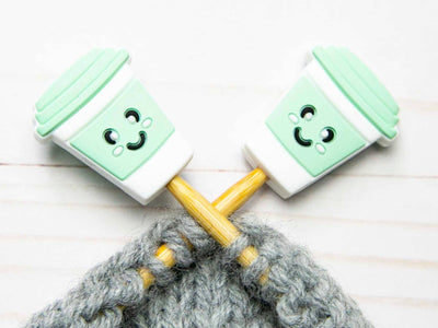 Mint Coffee | Stitch Stoppers Point Protectors Yarn Knit