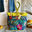 Premium Knitting and Crochet Organizer and Project Bag - Blue Floral