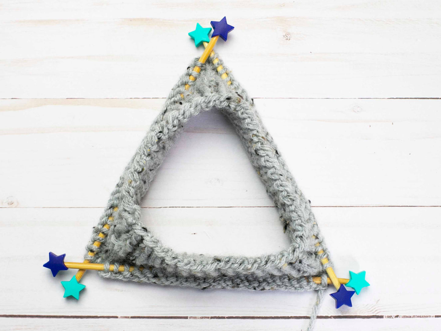 Blue Green Stars | Stitch Stoppers Knitting Notions