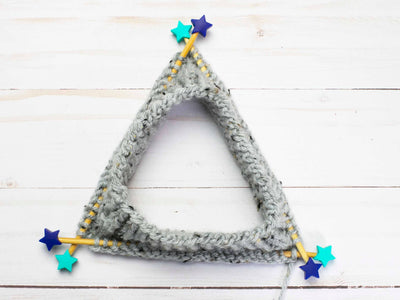 Blue Green Stars | Stitch Stoppers Knitting Notions