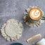 DIY Macramé Kit Coasters Guscio Almond