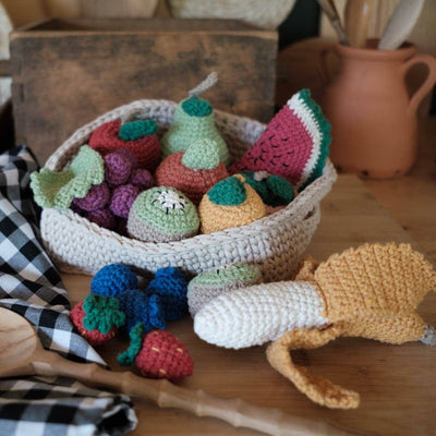 DIY Crochet Kit Amigurumi Fruit Basket Monte