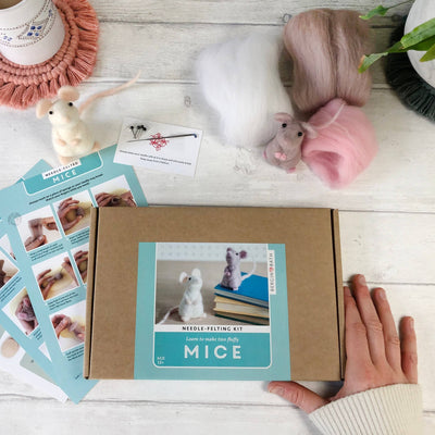 Needle Felting Kit - Mouse