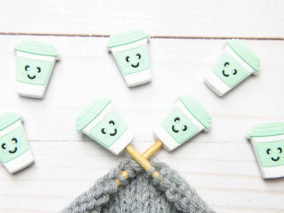 Mint Coffee | Stitch Stoppers Point Protectors Yarn Knit