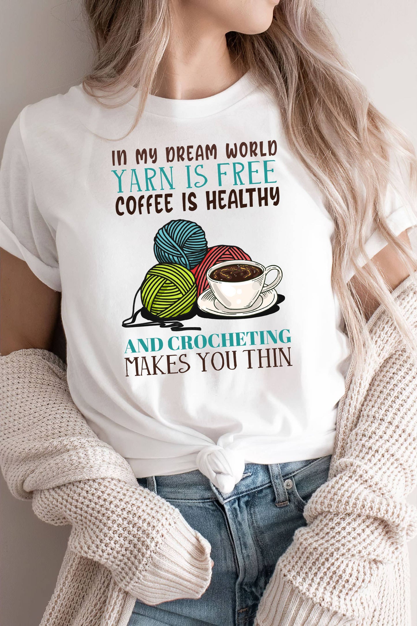 Crocheting Makes You Thin T Shirt