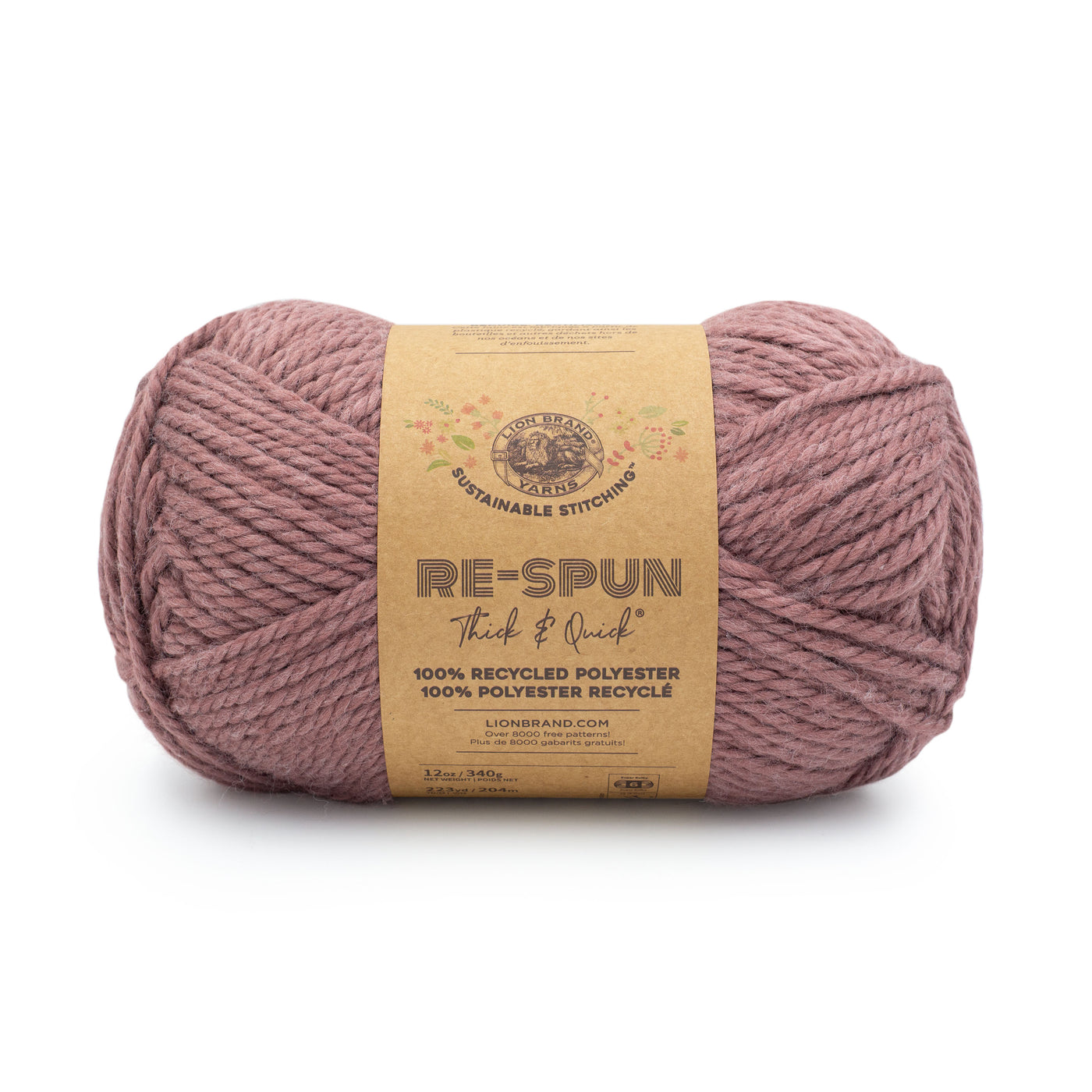 Lion Brand Re-Spun Thick & Quick® - 100% Recycled Polyester