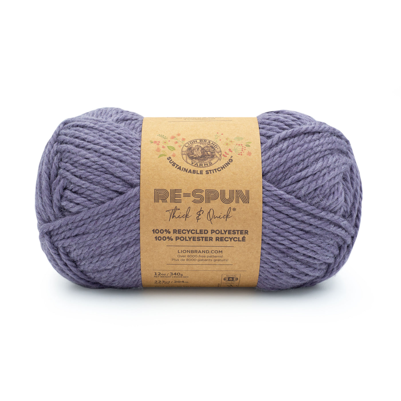 Lion Brand Re-Spun Thick & Quick® - 100% Recycled Polyester