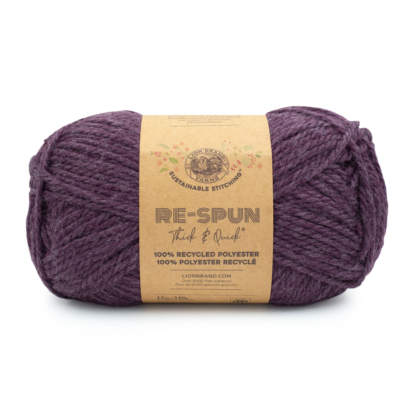 Lion Brand Re-Spun Thick & Quick® - 100% Recycled Polyester