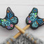 Blue Floral Butterfly Stitch Stoppers