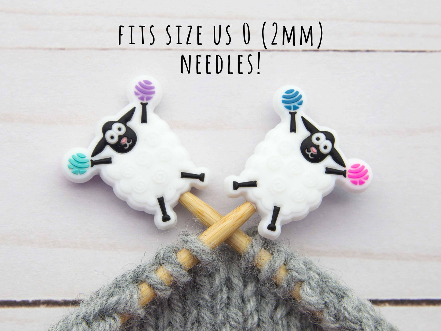 Cheerful Sheep Stitch Stoppers (SMALL)
