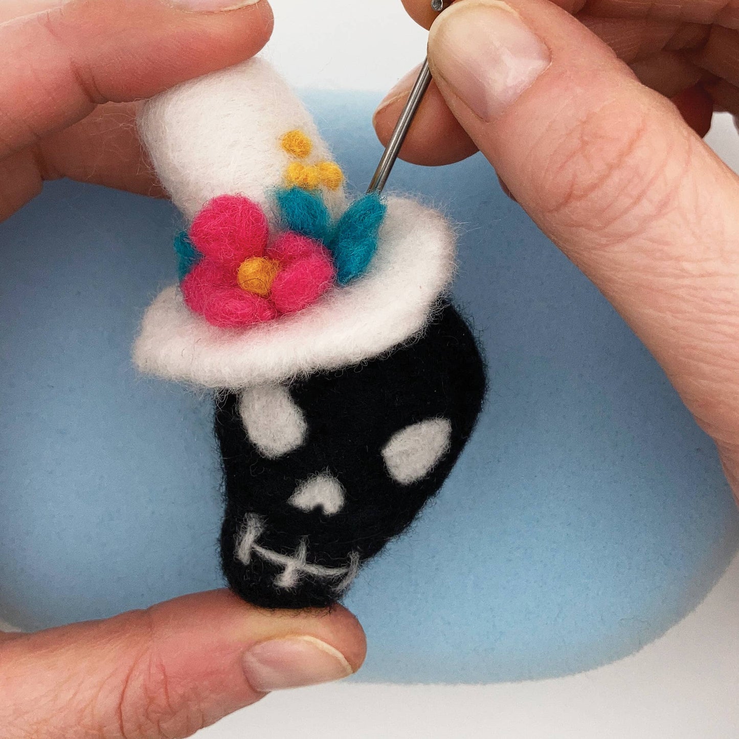 Needle Felting Kit - Sugar Skulls