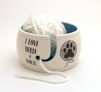 I Love Dogs and Yarn - Yarn Bowl