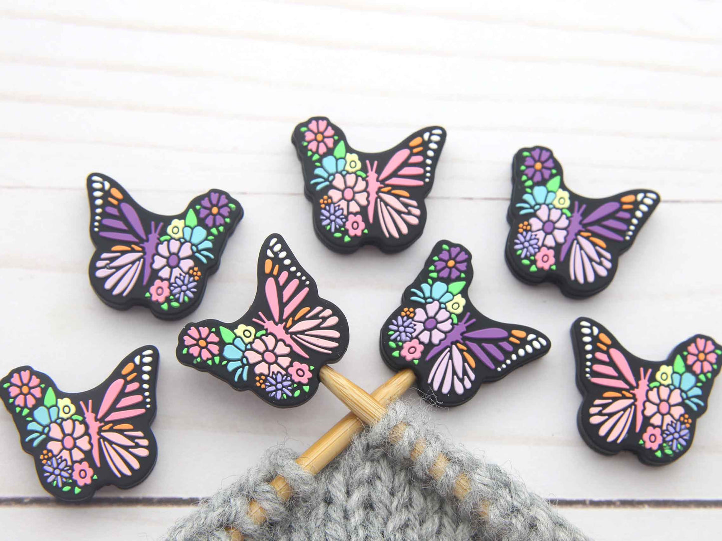 Floral Butterfly Stitch Stoppers
