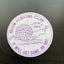 Vinyl Sticker - Slow Knitting Club - Purple White Yarn Snail