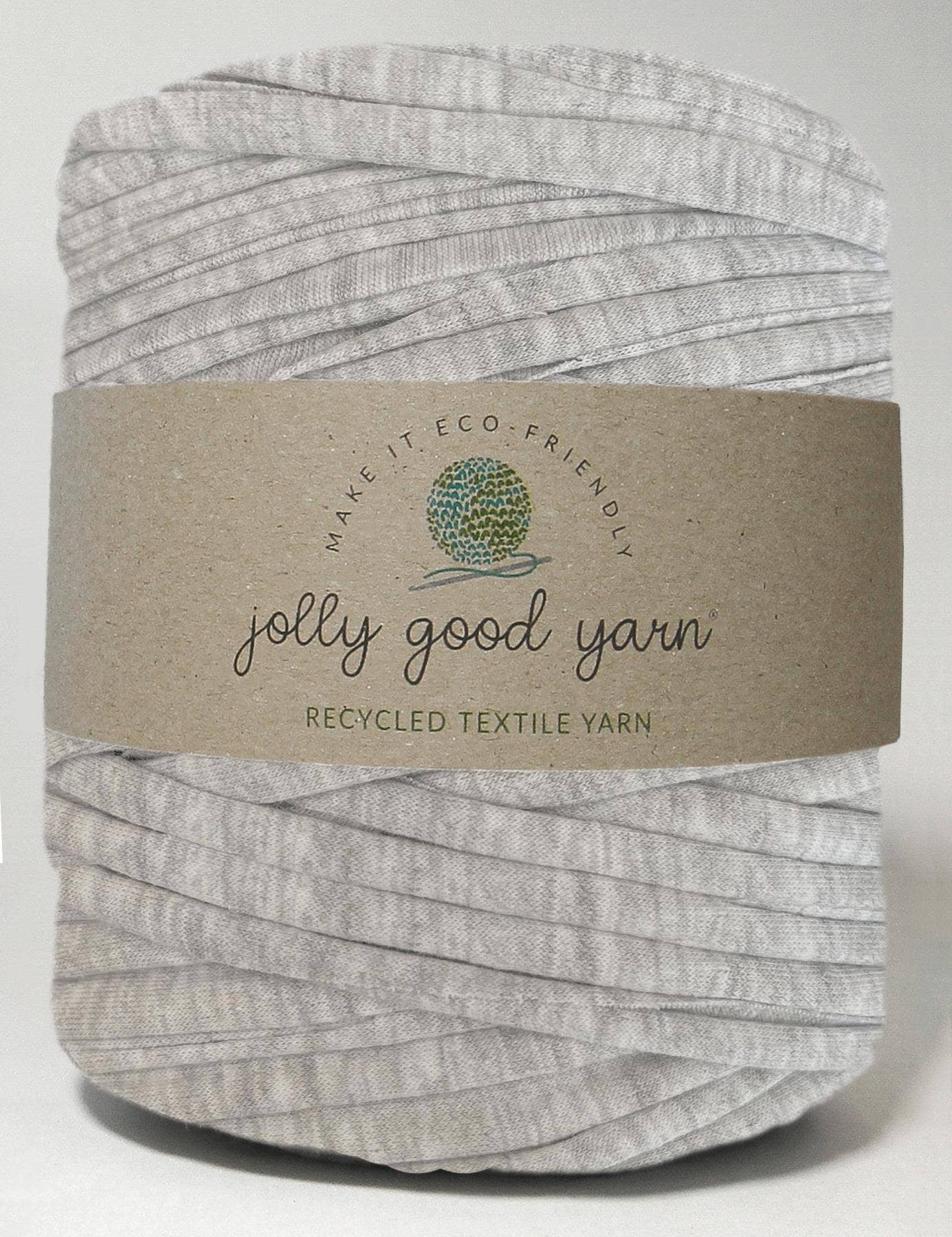 Smokey grey t-shirt yarn by Jolly Good Yarn (100-120m)