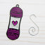 Pink Yarn Skein Christmas Ornament Knitting Ball Crochet