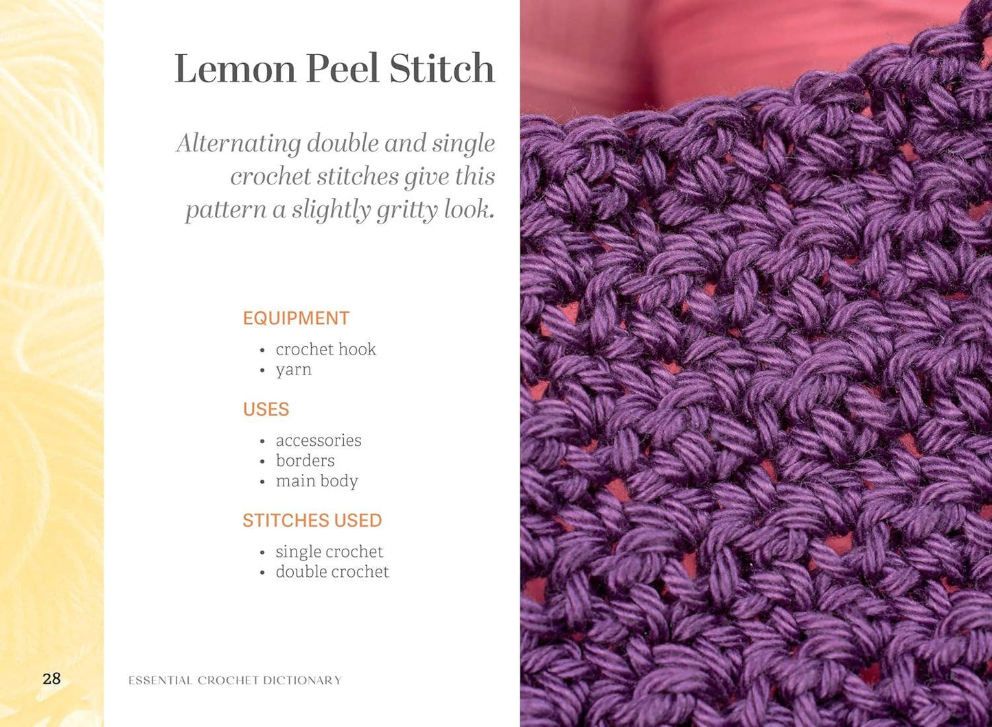 Essential Crochet Dictionary - A Visual Guide to Stitches