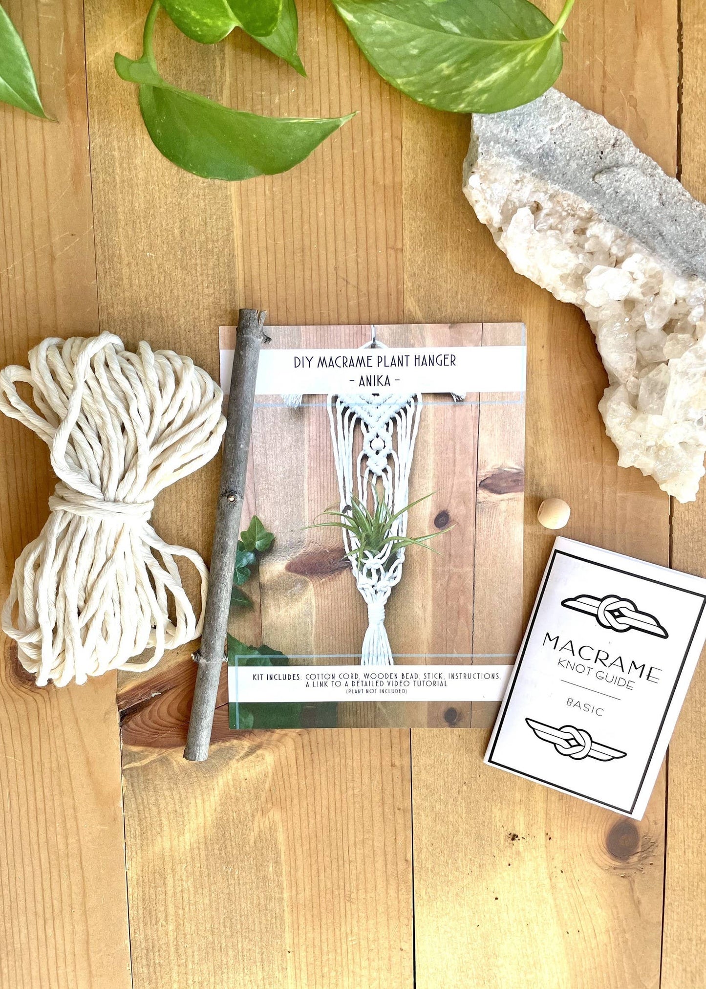 DIY Macrame Air Plant Hanger Kit - The Anika