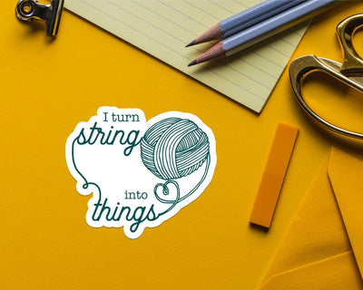 I turn String into Things Sticker