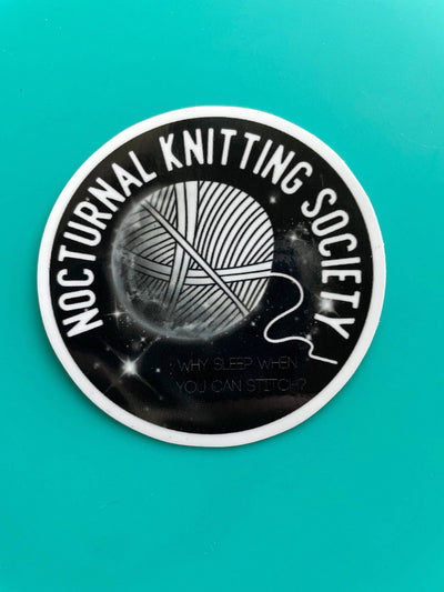 Noctural Knitting Society Vinyl Sticker