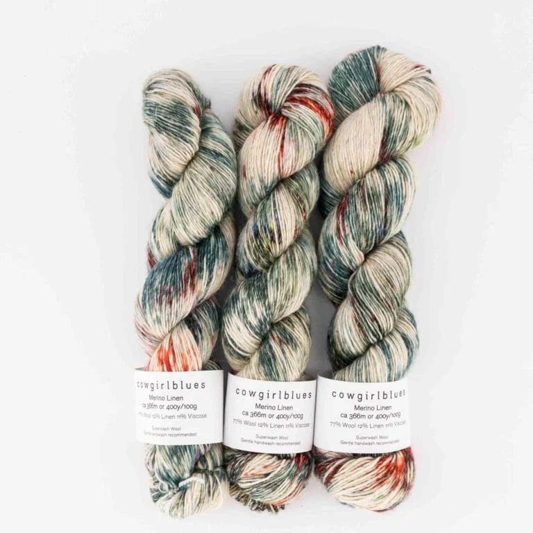 Merino Linen Fingering Weight by cowgirlblues
