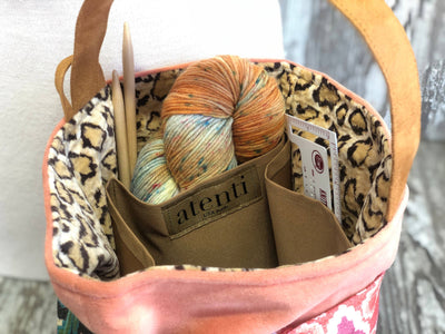 Knitting and Crochet Organizer Project Bag: Le Tigre Knitting and Crochet Organizer Project Bag, Le Tigre Tall Caddy