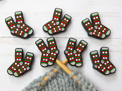 Christmas Socks | Stitch Stoppers Knitting Point Protectors