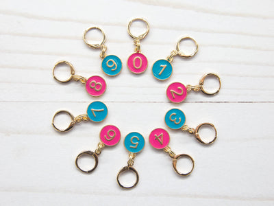 0-9 Number Counting Stitch Markers | Knitting Notions Tools