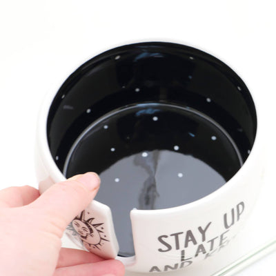 Stay Up Late and Knit, yarn bowl, knitting gift