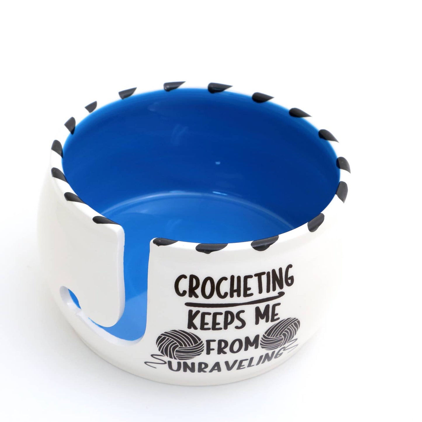 Crochet Keeps Me From Unraveling Yarn Bowl