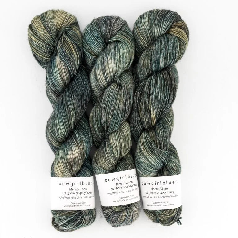 Merino Linen Fingering Weight by cowgirlblues