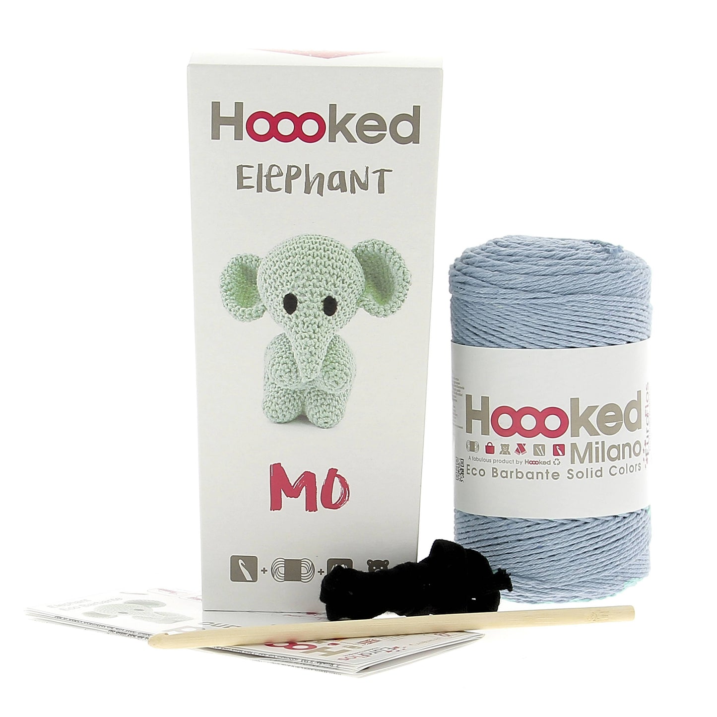 DIY Crochet Set Elephant Eco Barbante Provence