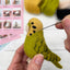 Needle Felting Kit Budgie Green. Make a budgerigar