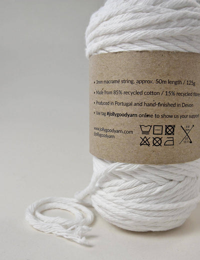 Sandford White 3mm Macrame String (50m)