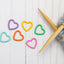 Colorful Heart Closed Ring | Stitch Markers Knitting Notions