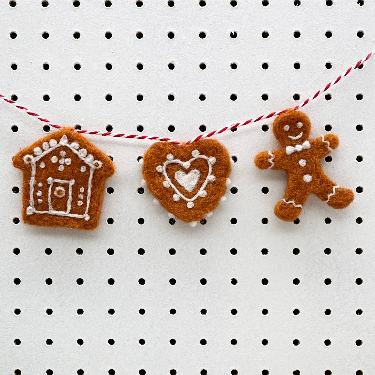 Gingerbread Ornament Needle Felting Kit