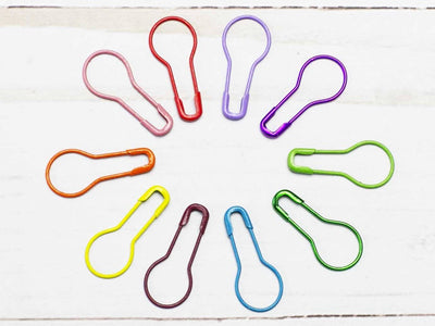 Metal Bulb Stitch Markers Colorful | Knitting Notions