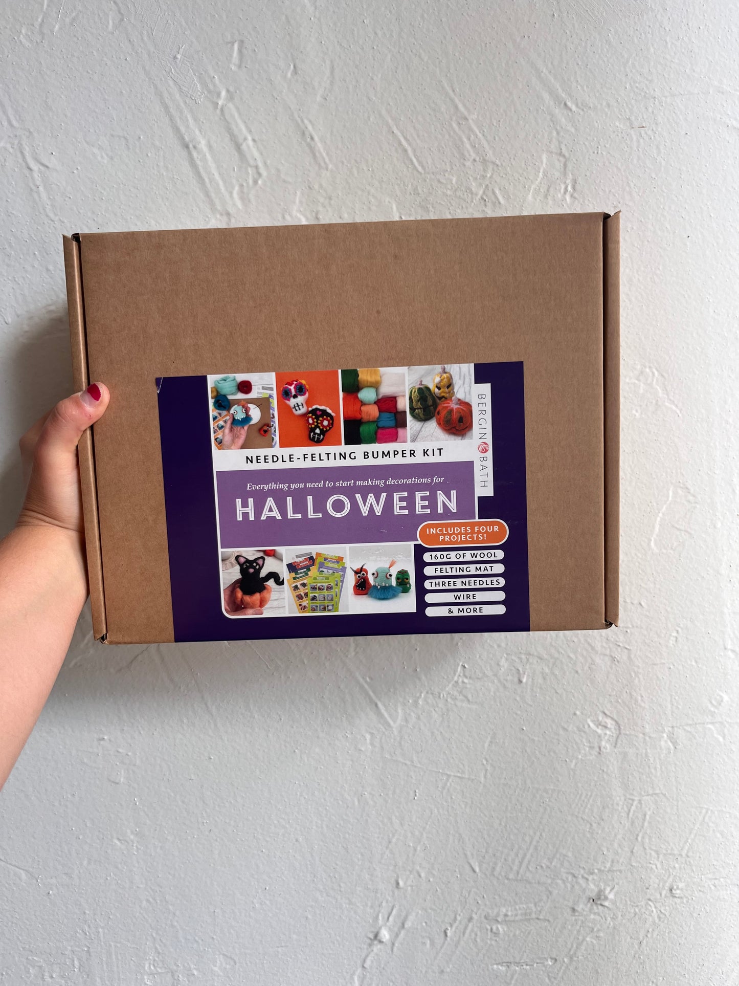 Needle Felting Bumper Kit - Halloween. A premium starter set