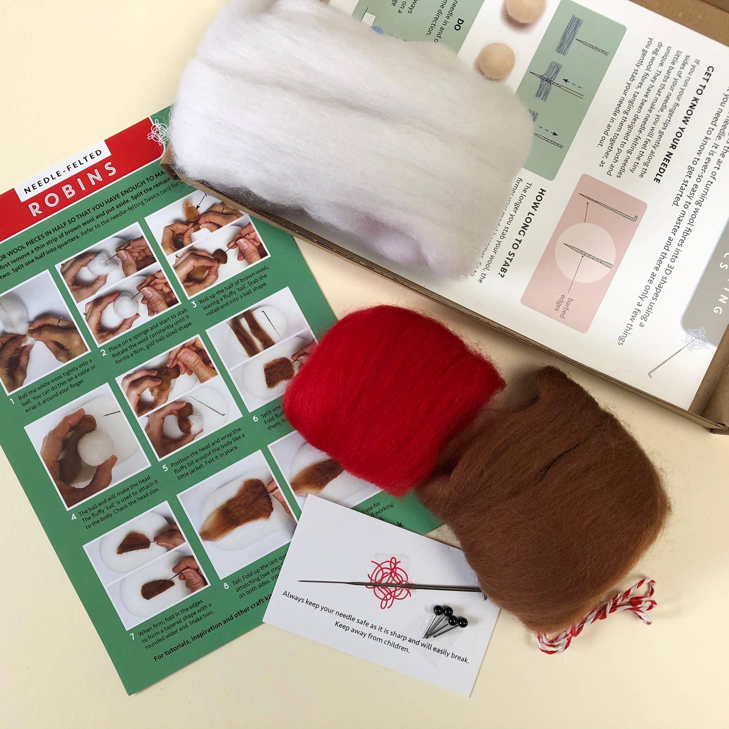 Robin Needle Felting Kit
