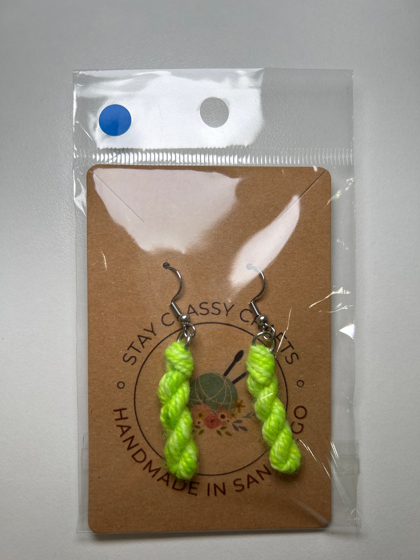 Yarn Skein Earrings