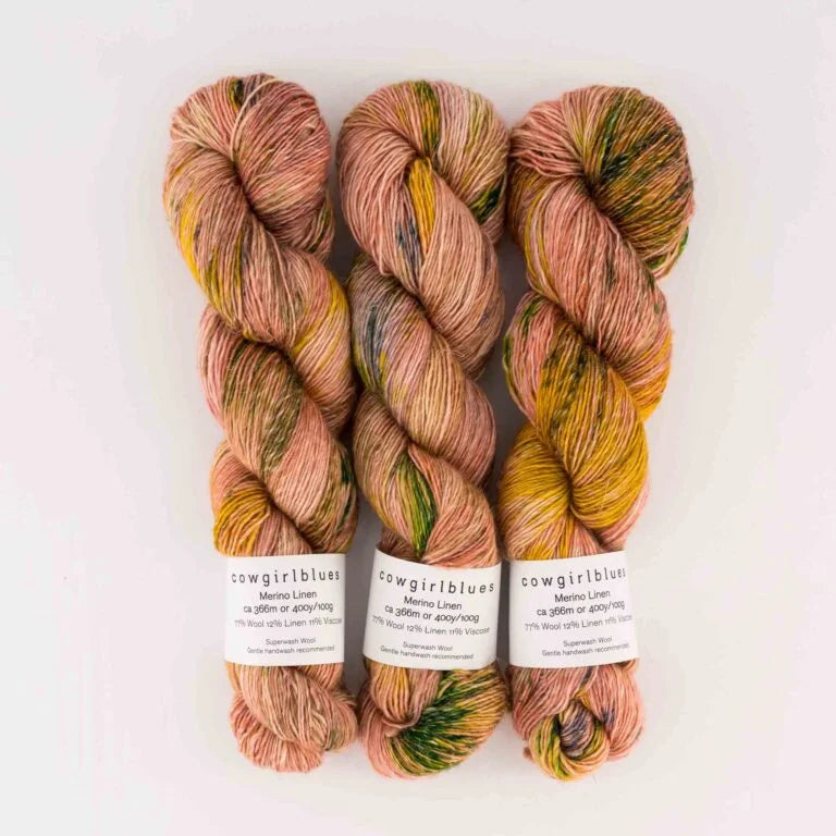 Merino Linen Fingering Weight by cowgirlblues